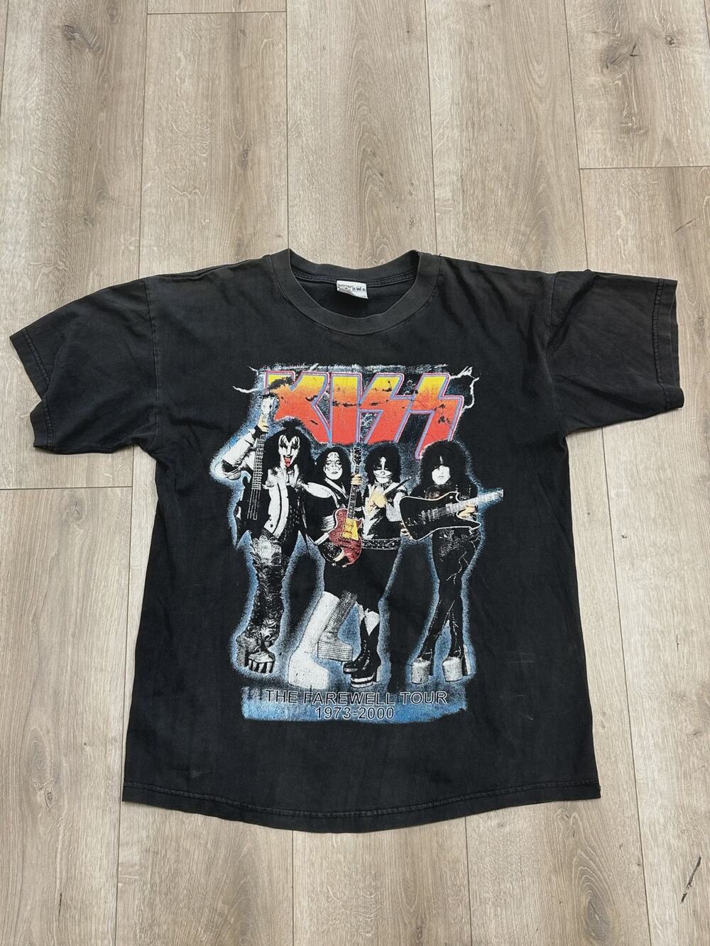 Vintage 2000 Kiss I Was There Farewell Tour Tee T Shirt Black size Large L SF